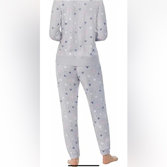 Disney Mickey & Minnie Ladies' 2 PC Top & Pant Lounge Pajama Set Size M, NEW - Picture 3 of 4